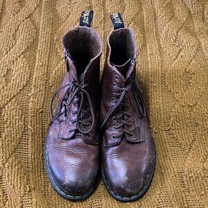 Dr. Martens Dark Brown Men's Leather Boots